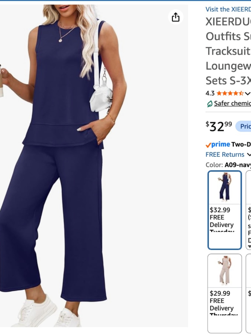 3 Set BundleTwo-Piece Matching Travel Sets Size M (Current stock on Amazon)